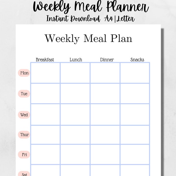 Blank Calendar Printable Monthly Planner Calendar Printable