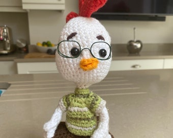 Vintage Disney Chicken Little Kirby Orange 4 Legged 3 Eyed