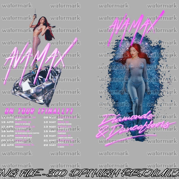 Ava Max 2023 On Tour Endlich Png, Diamonds and Dancefloors 2023 Tour Png, Ava Max New Tour 2023 Png, Ava Max Png, Ava Max Fan Png