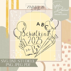Archivo trazador digital de introducción escolar | dibujado a mano | SVG, PNG, DXF, JPEG, PDF | Silueta, Cricut | Archivo vectorial | Descargar