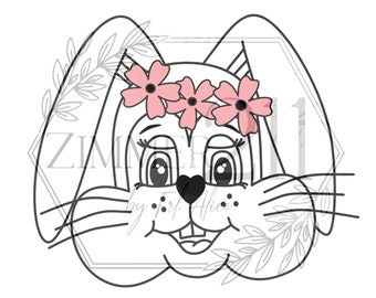 Plotterbestand konijnenmeisje