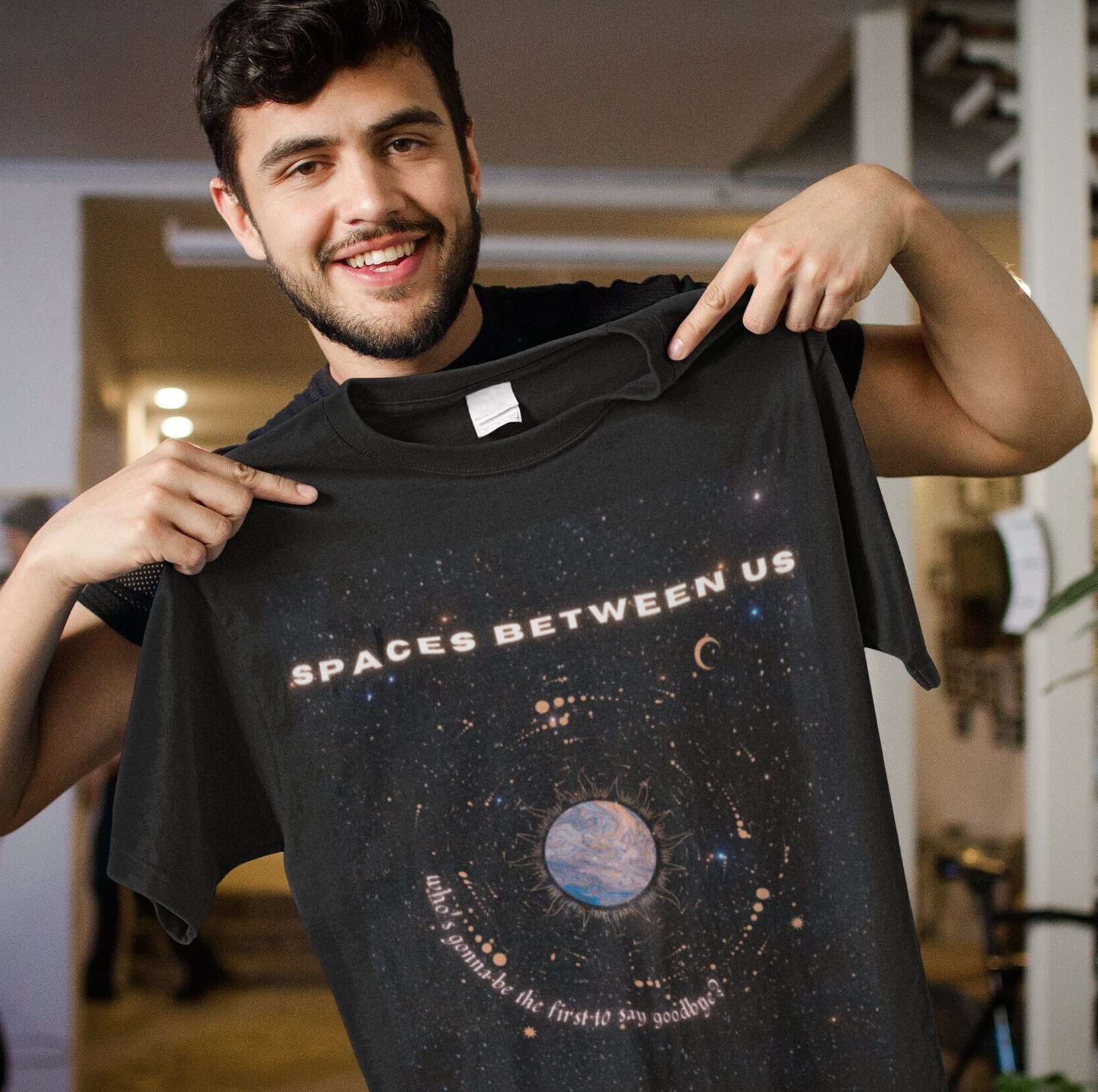 Camiseta con la letra de One Direction - Spaces - Etsy México, image size:1652x1644