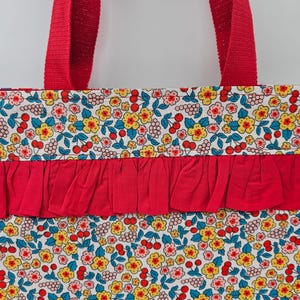 Tote bag fleuri - Sac en tissu fait main Marik