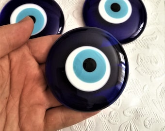 Traditional Evil Eye Bead: Greek Charm, Desktop Accessory (7cm)
