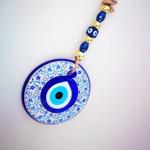 Evil eye decor for wall,Greek,Traditional evil eye bead,wall art,evil eye,charm,decoration,room,protection,malocchio,unique,gift,ornament