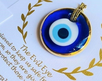 100 pcs Gold Rim Evil Eye Favors,Golden Personalized,Greek,Wedding Favors For Guests in Bulk,Bridal,Decoration,Gift,Evil Eye Beads,Charms