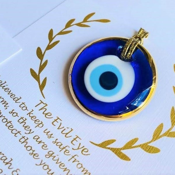 100 pcs Gold Rim Evil Eye Favors,Golden Personalized,Greek,Wedding Favors For Guests in Bulk,Bridal,Decoration,Gift,Evil Eye Beads,Charms