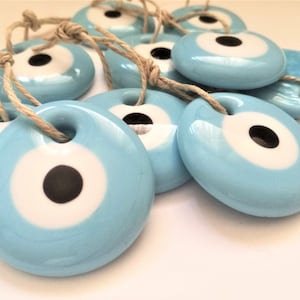 Turquoise boze oogkralen voor trouwbedankjes, bedelbedankjes voor gasten in bulk, boze oogbenodigdheden, elgant, bruids, cadeau, Griekse bruiloft, decor