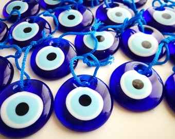 5.5cm Greek Evil Eye Charms: Wedding Favors, Nazar Protection