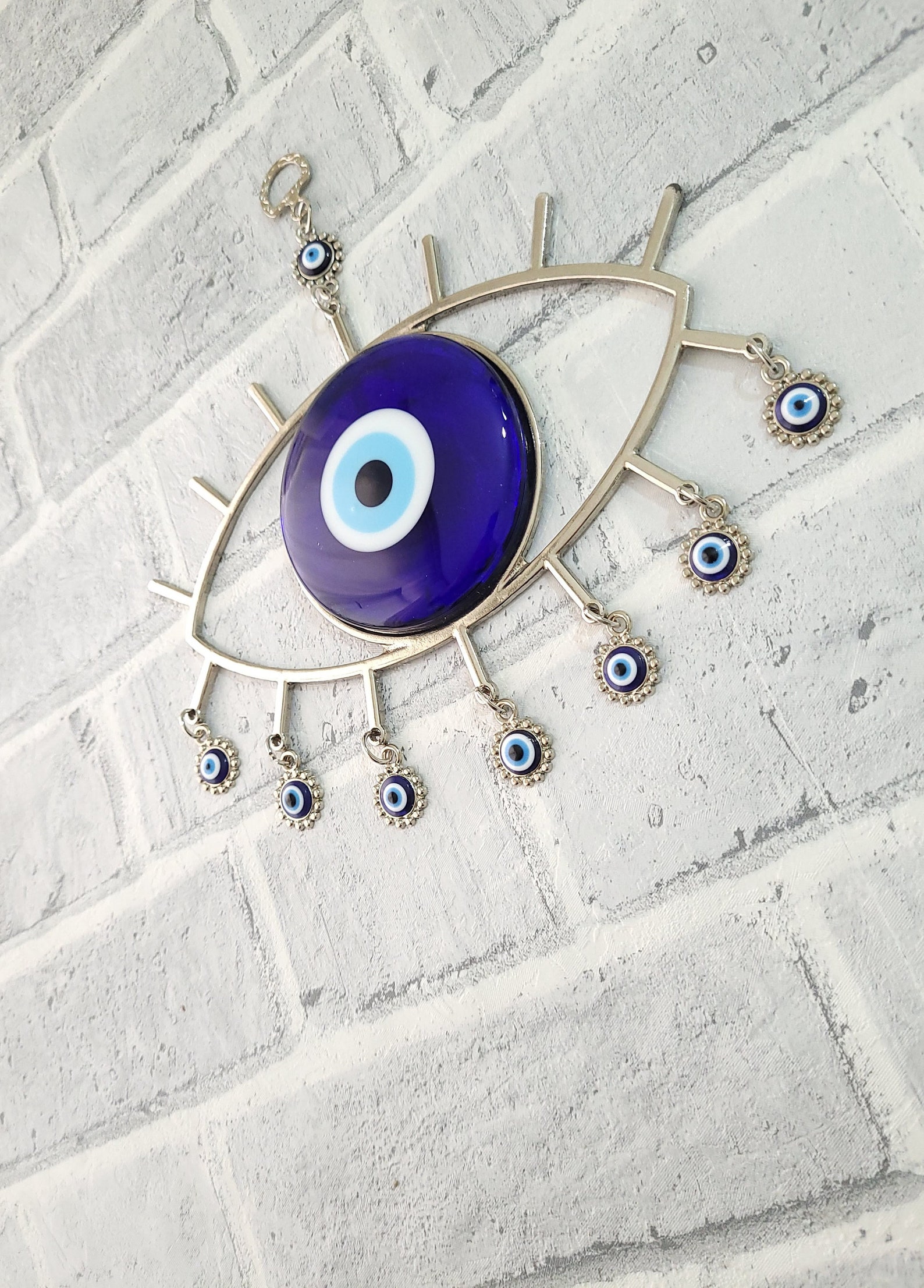 Metal Wall Decor With Evil Eye Beadwall Ornamentevil Eye for - Etsy