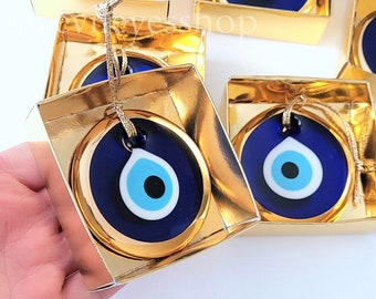 Golden Evil Eye Gastgeschenke: Traditioneller Nazar Boncuk, Griechischer Brautparty