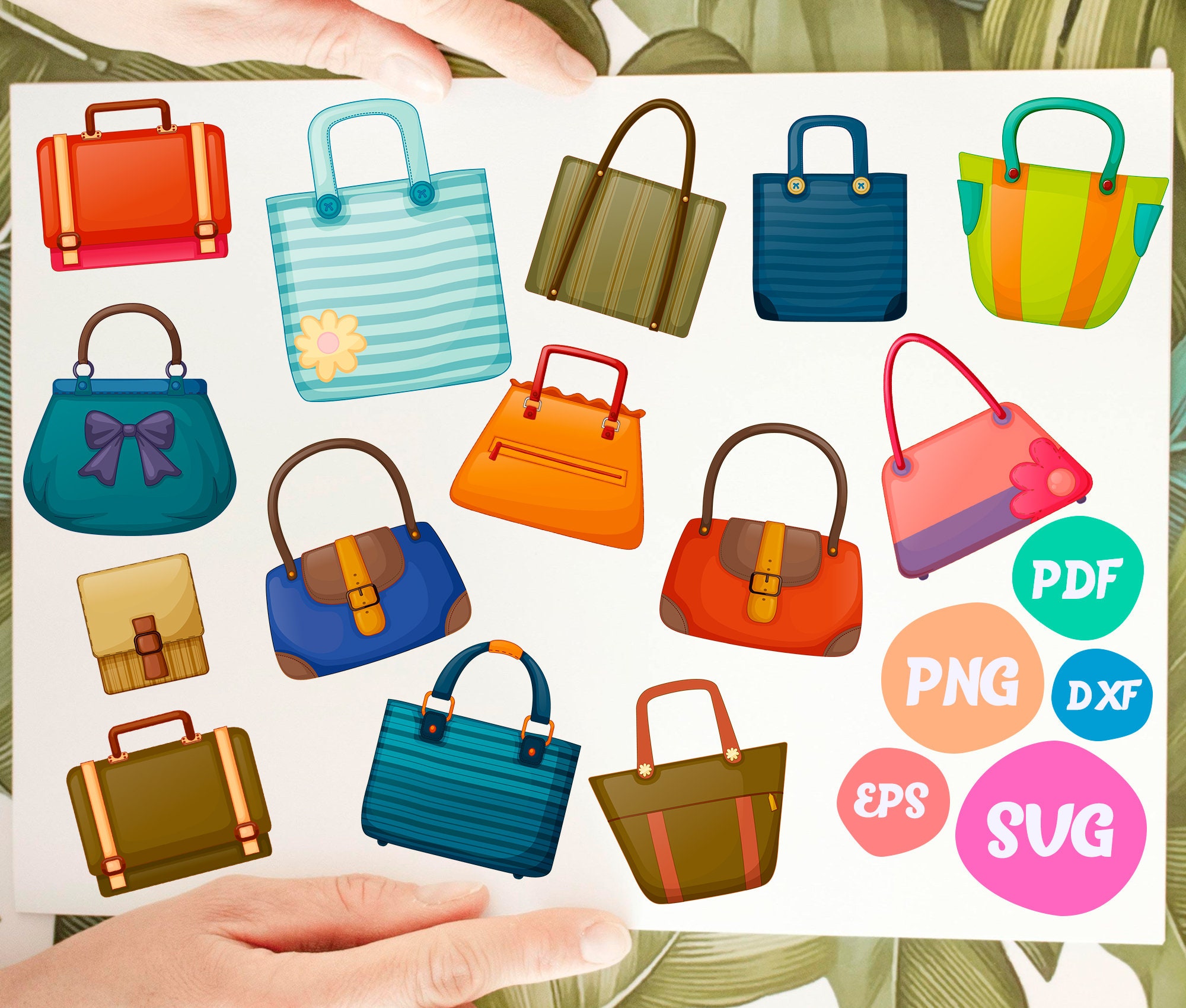 Handbag SVG File Handbag Handbag Png Hand Bag Svg Woman Etsy