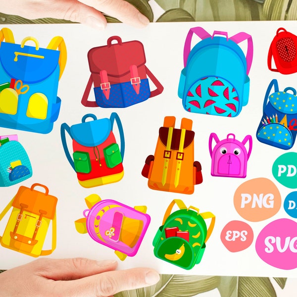 Bagpack svg,Backpack svg, backpack icons bundle svg, schoolbag backpack, baggage svg, rucksack clip arts,print file,printable,svg file,svg