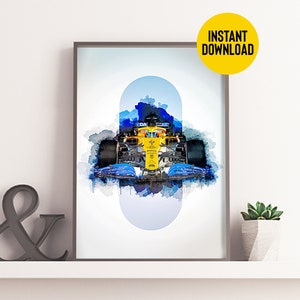 McLaren F1 Poster Downloadable Print / Formula One Car / F1 Car / Wall Art Print / A4, A3 / UK