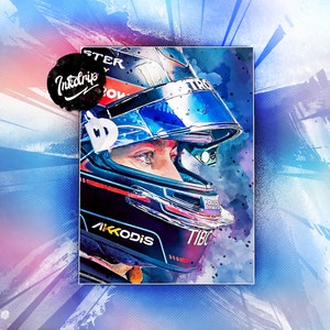 George Russell Poster Mercedes AMG F1 Formula One Wall Art Print