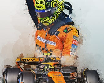 McLaren MCL34 Lando Norris サイン入りボード付き McLaren MCL34 Lando Norris サイン入りボード付き F1, FORMULA