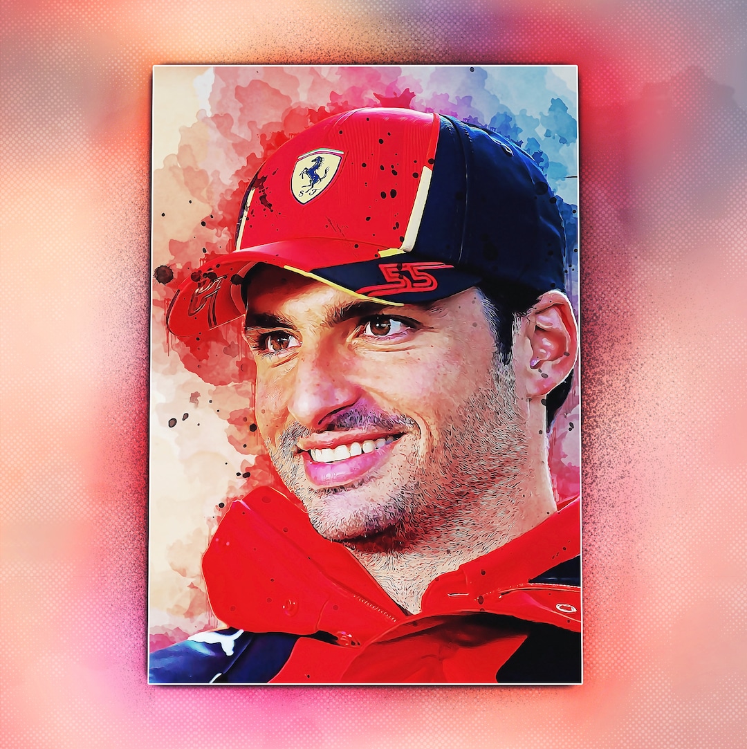 Carlos Sainz Poster Ferrari F1 Formula One Poster - Etsy