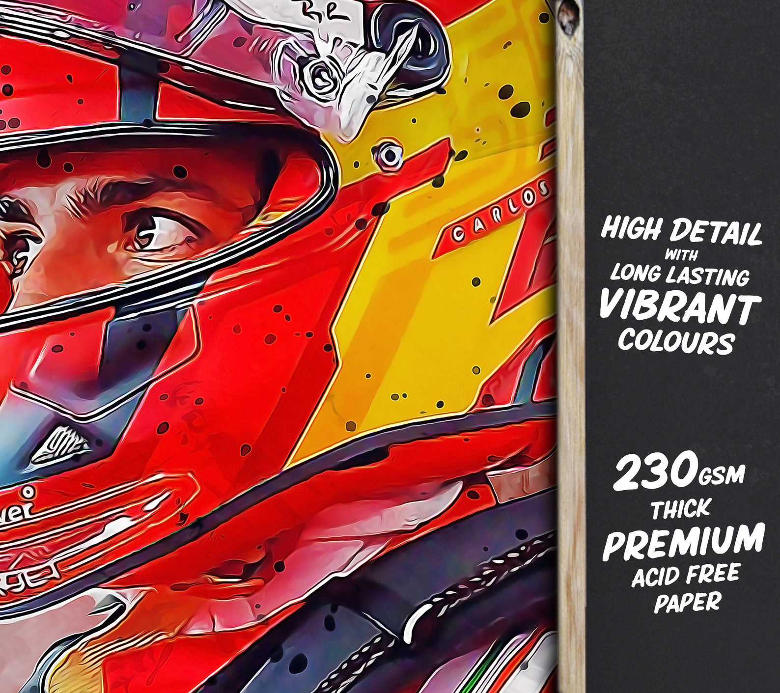 Carlos Sainz Poster Ferrari F1 Formula One Poster - Etsy