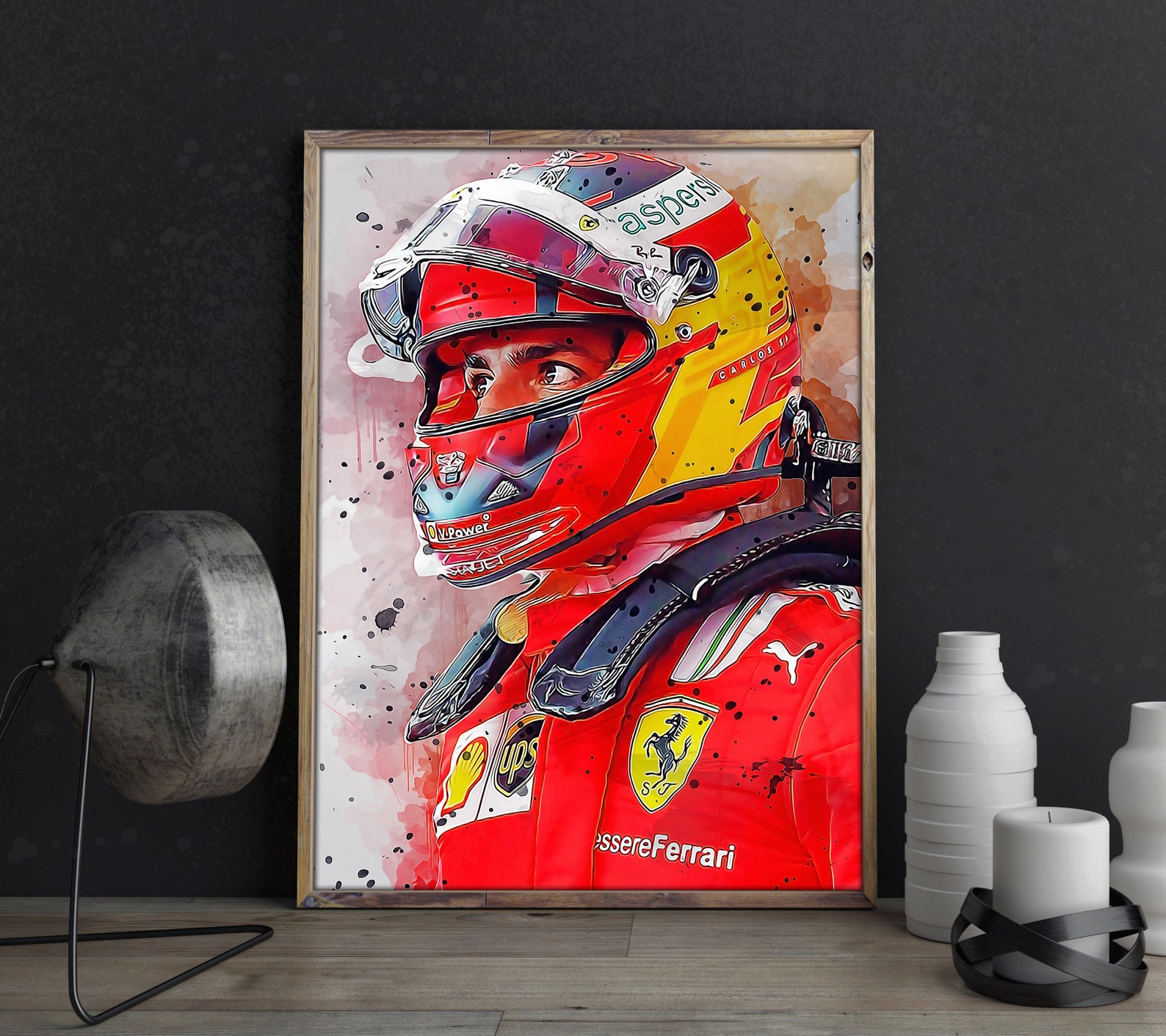 Carlos Sainz Poster Ferrari F1 Formula One Poster - Etsy