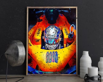Lando Norris Poster McLaren Cockpit F1 Formula One Wall Art Print
