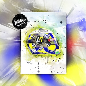 Lando Norris Poster | McLaren 2020 Helmet F1 Formula One