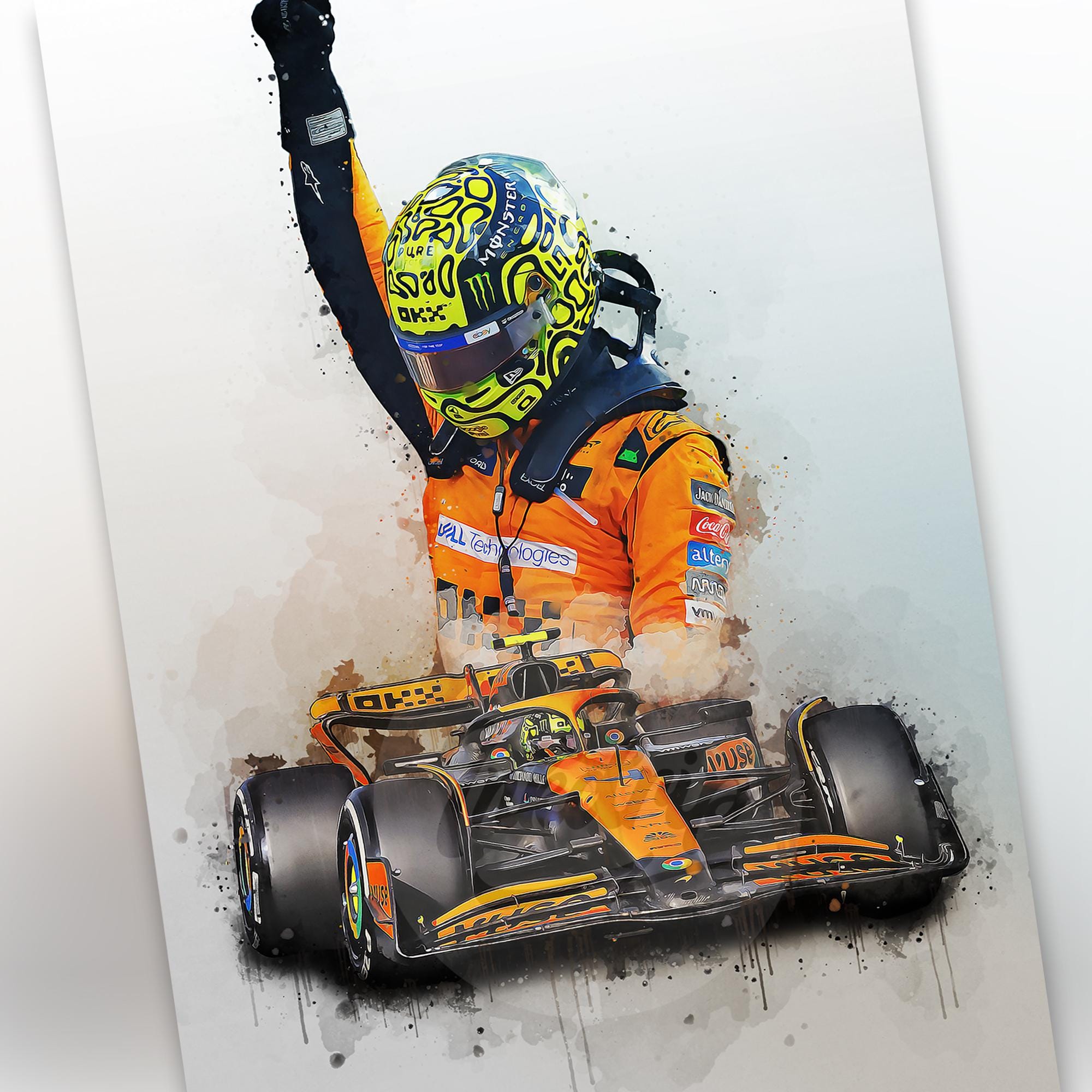 ランド・ノリス ポスター マクラーレン カー プリント - ランド