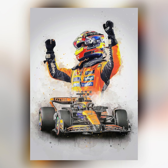 Oscar Piastri Poster - 2025 Mclaren F1 Car Print - Etsy