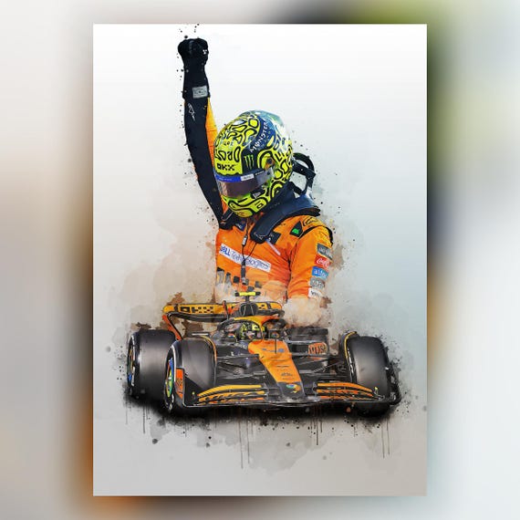 ランド・ノリス ポスター マクラーレン カー プリント - ランド
