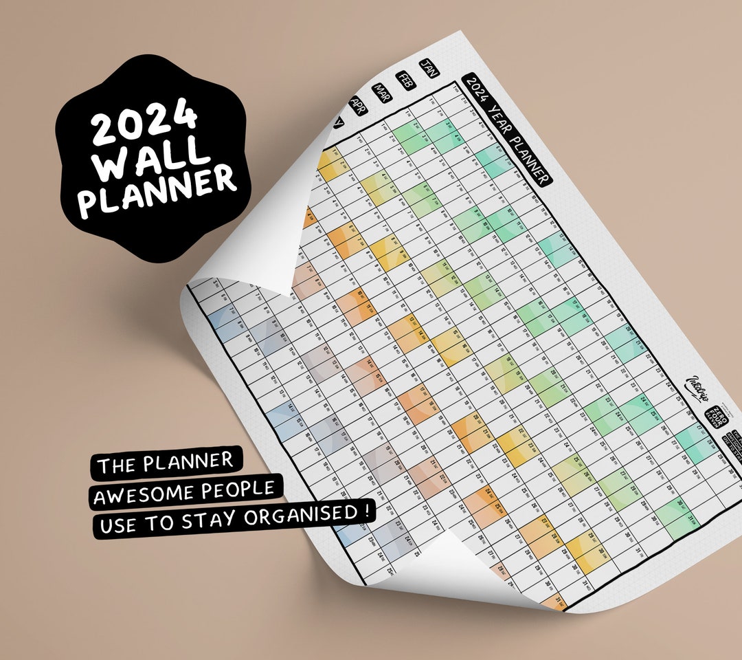 2024 Calendar, Large Wall Planner and Organiser - Etsy