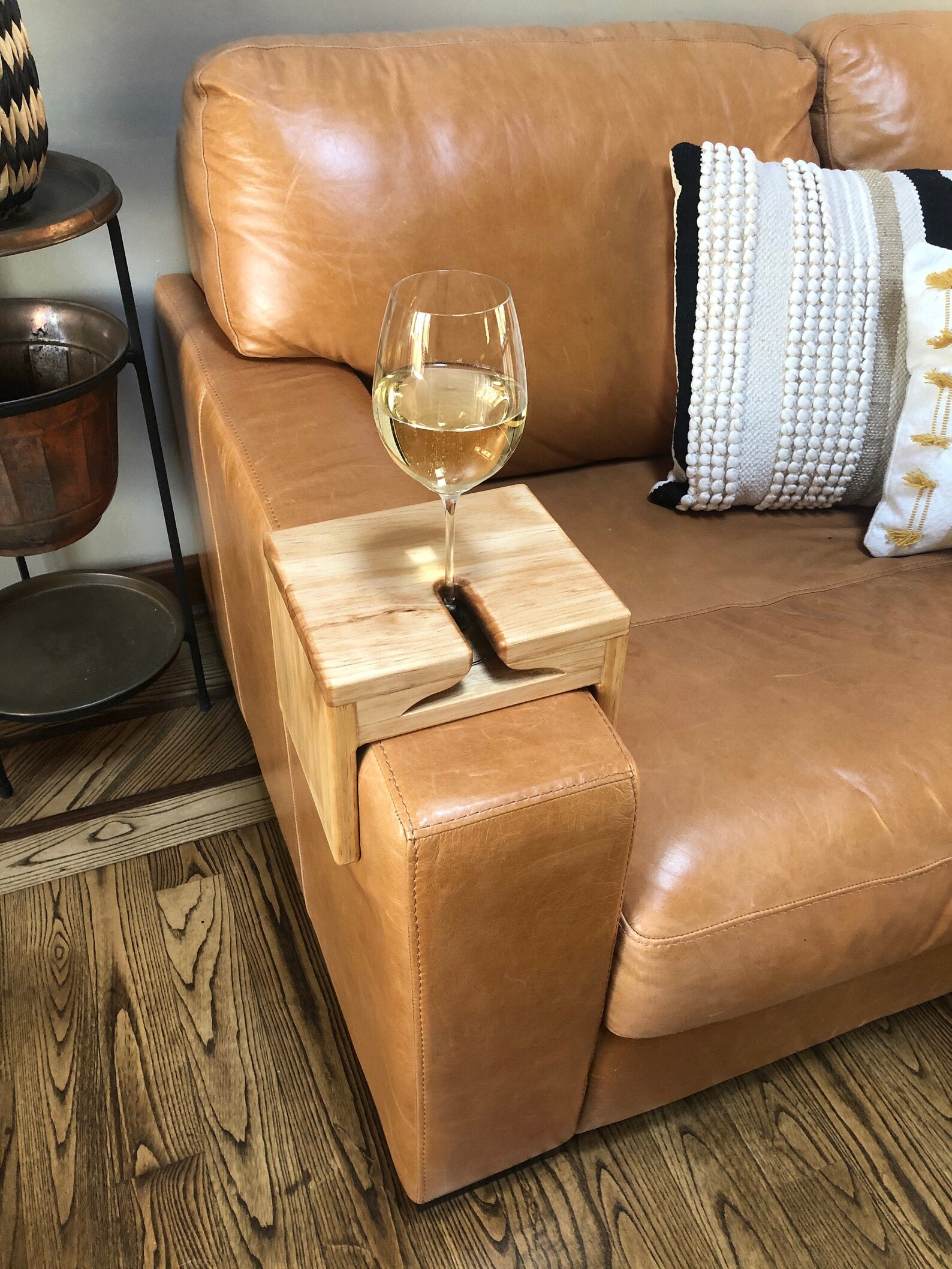 Stem Wine Glass Holder Table For Couch Sofa Arm Chairs Etsy