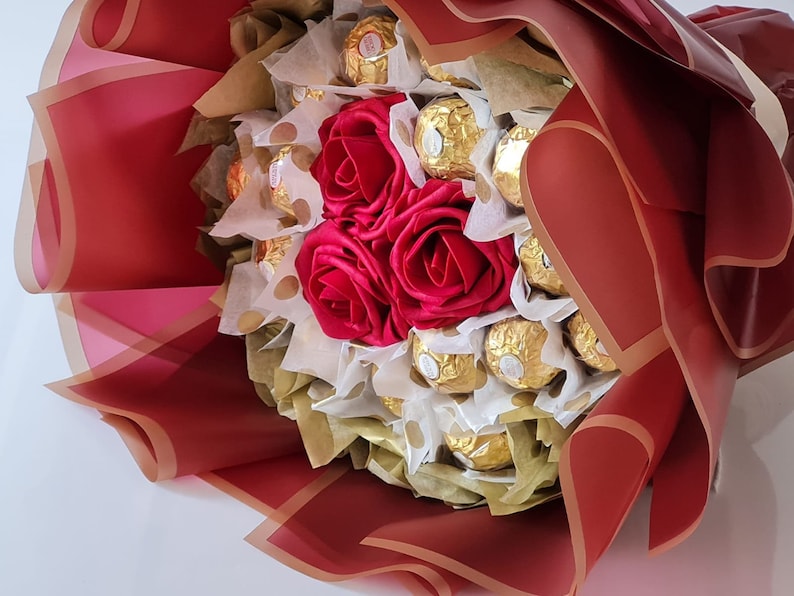 Birthday Chocolate Bouquet gift for her Ferrero Rocher Etsy