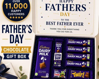 Panier à chocolats Cadbury | Coffret cadeau fête des pères pour papa, livraison gratuite au Royaume-Uni