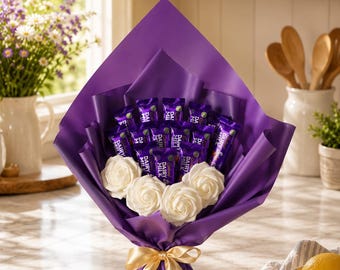 Cadbury Dairy Milk Chocolate Bouquet – Luxury Gift Hamper with Roses