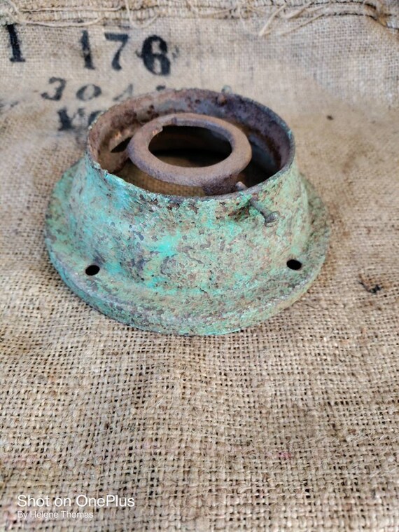 Antique Cast Iron Light Fixture Plate Etsy