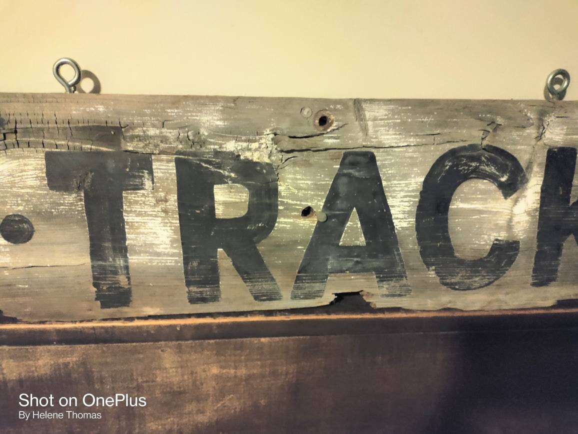 Authentic Antique Handpainted Railroad Sign Etsy UK