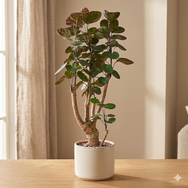 Aralia Fabian Stump - Polyscias scutellaria ‘Fabian’ - Planta de interior de follaje llamativo y crecimiento lento