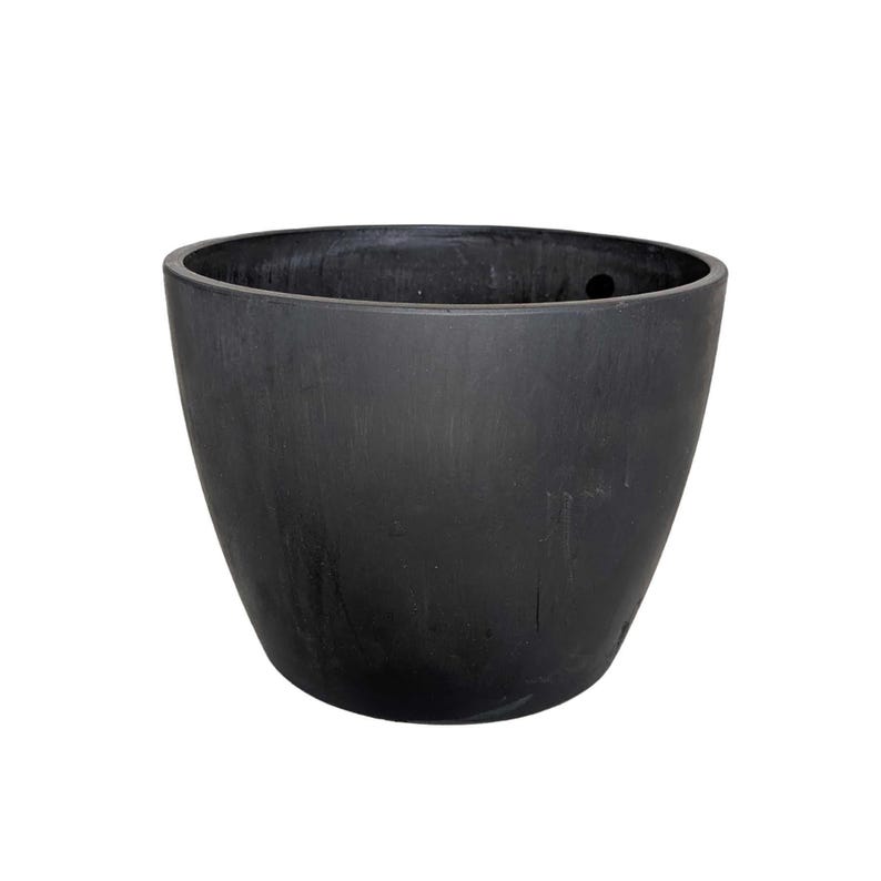 Recycled Plant Pots: Black and Terra Cotta - Lightweight, Durable image 3