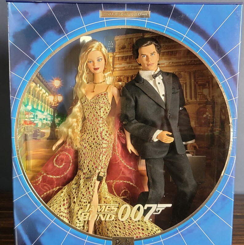 James Bond 007 Ken and Barbie Dolls Gift Set Etsy