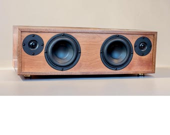Handcrafted Wood Bluetooth Speaker – Walnut & Curly Cherry Hi-fi
