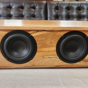 Handcrafted Bluetooth Speaker — Spalted Sycamore & Brass Feet | ~10 hrs Battery Life