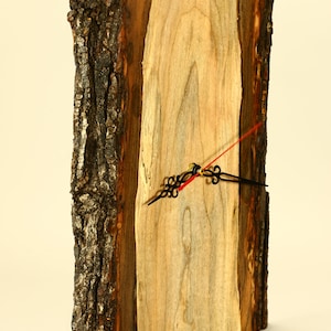 Live Edge Ambrosia Maple Clock