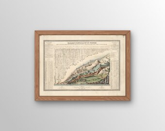 Vintage Geographic French International Map | Vintage Maps | Vintage Maps Wall Art | Gift for travel lovers | National Geographic