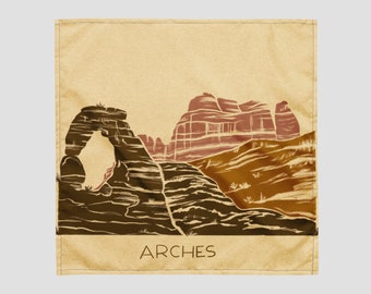 Arches National Park Bandana | Premium Outdoor Bandana Collection | Soft  Premium Bandanas | Vintage Bandana | Outdoor Bandana