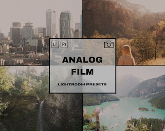 Analog Film Presets Lightroom, 35mm Film Presets, Vintage Presets for Lightroom Desktop and Mobile, Retro Cinematic Presets, Film Camera