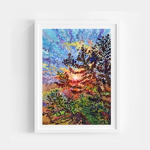 Tanbelia Kakteen bei Sonnenuntergang am Pidurangala Felsen in Sigiriya, Sri Lanka