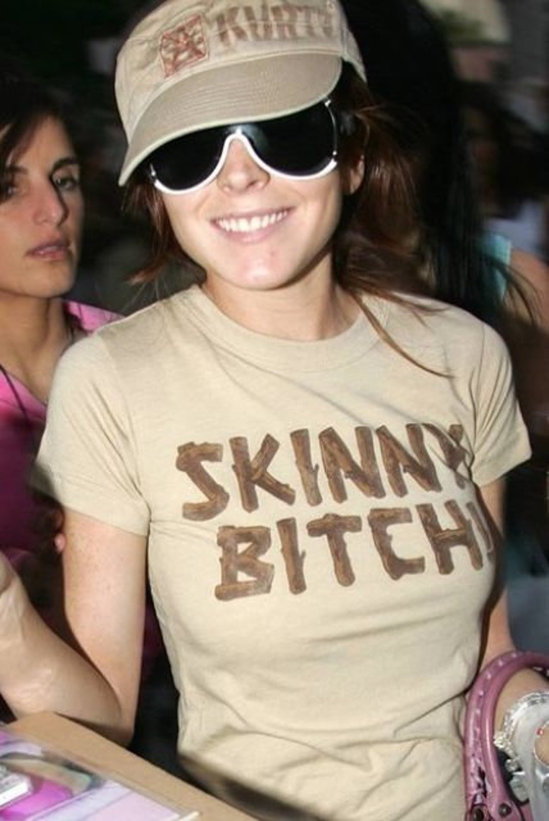 Skinny Bitch Y2K Celebrity Inspired Graphic T-shirt image