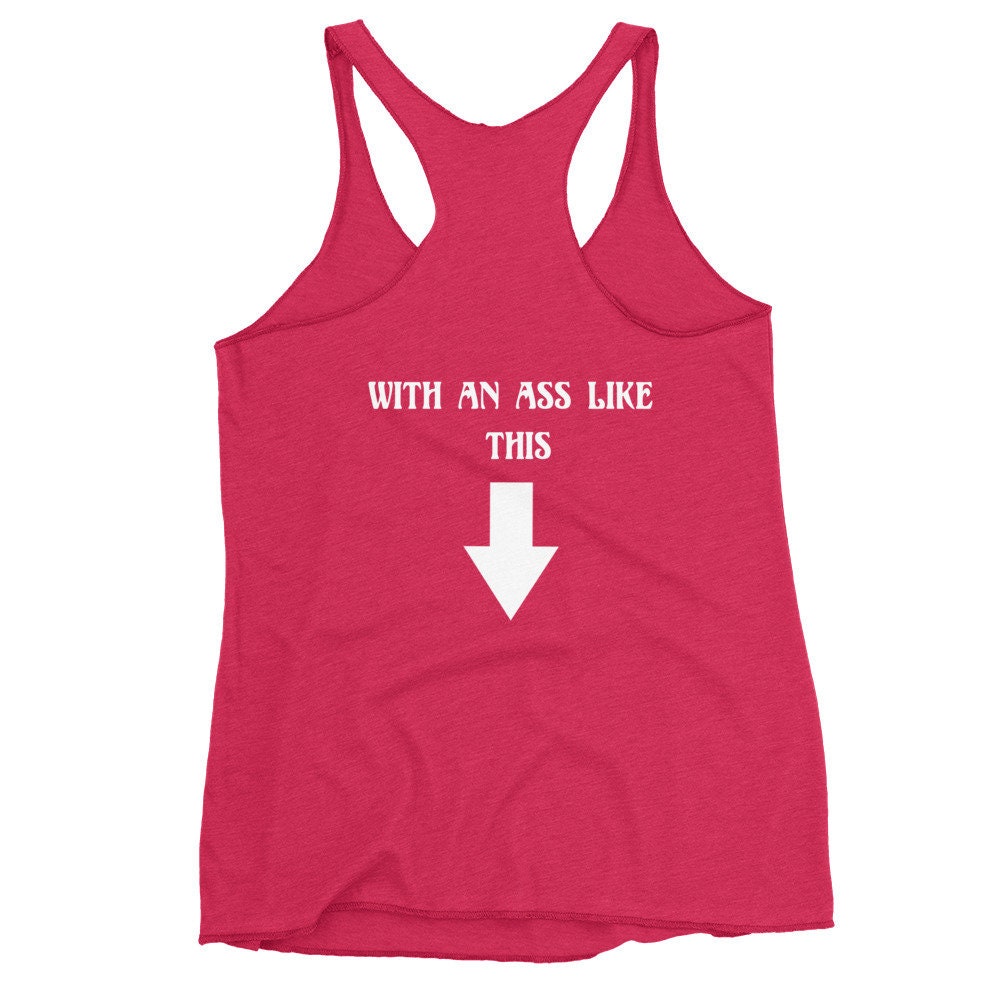 Who Needs Tits With an Ass Like This Funny Tank Top, Yolandi Visser,  Celebrity Shirt 