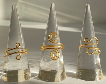 spiral wire rings