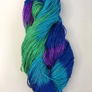 Peacock Colorway Acrylic Space-dyed Yarn