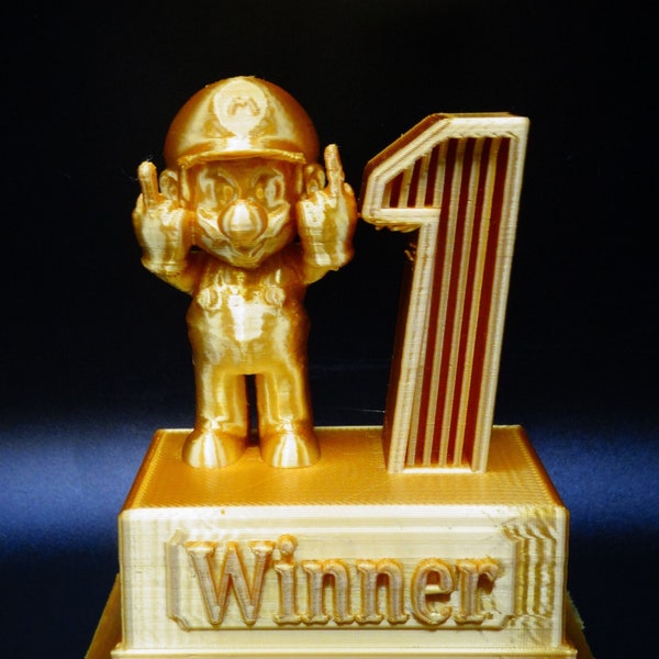 Mario Kart Trophy Number 1 Probably Cheated